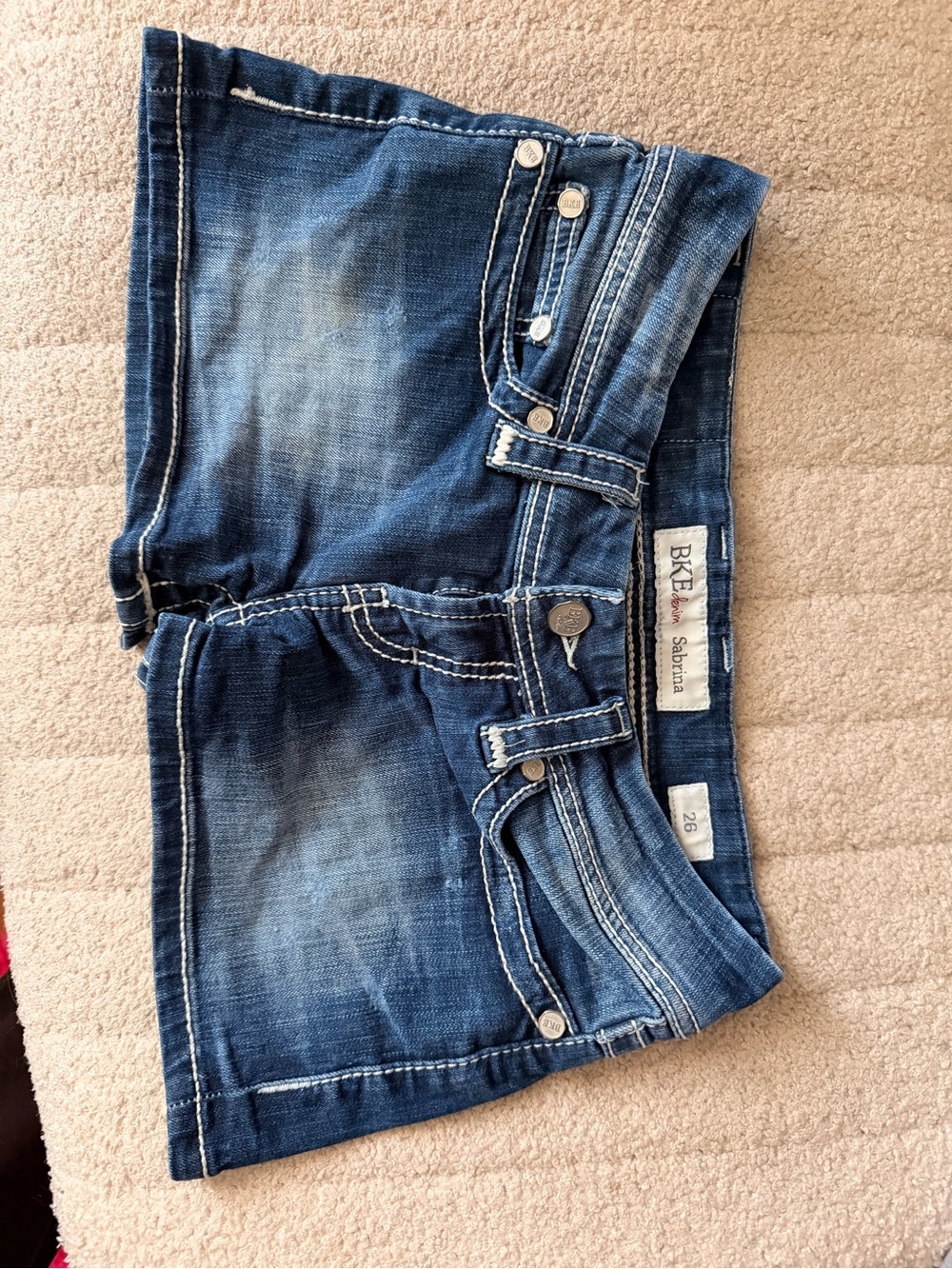 BKE Denim Sabrina Shorts - Blue Wash